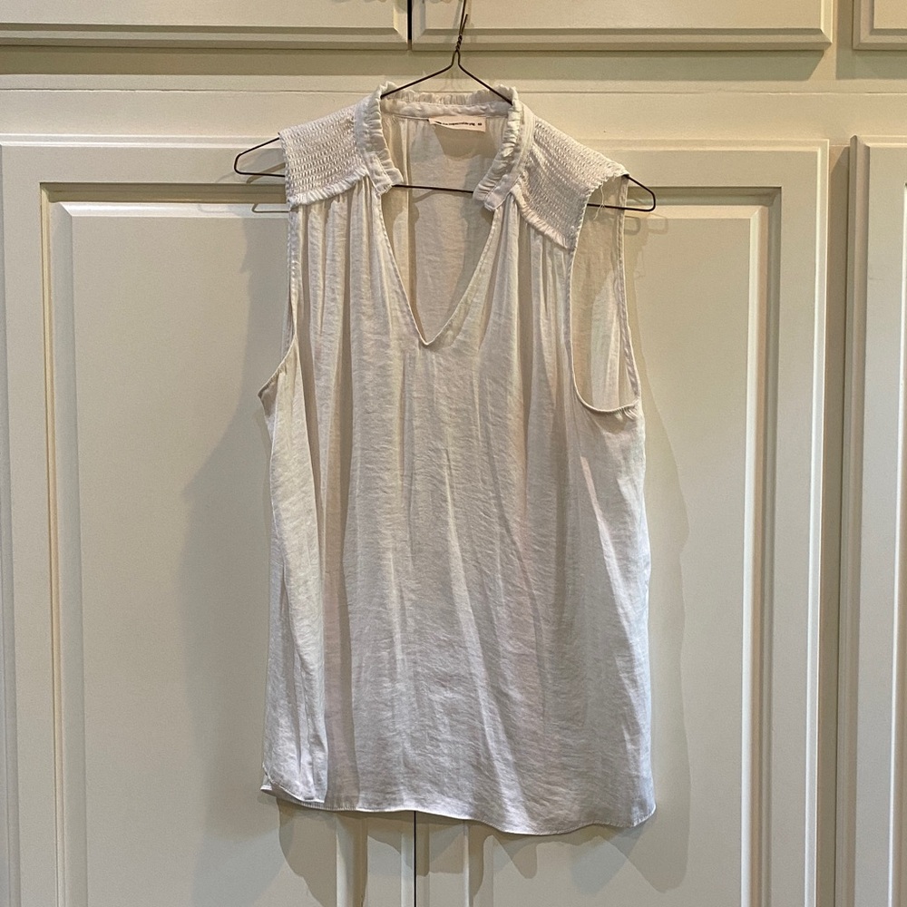 The Impeccable Pig Cream Sleeveless Blouse